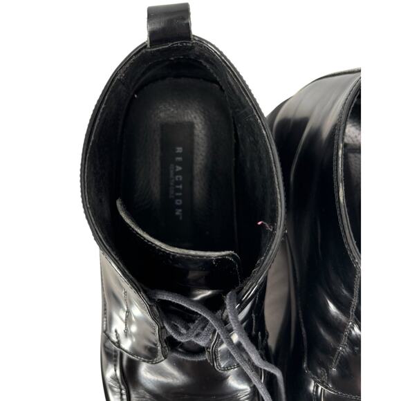 Vintage 90s Kenneth Cole Square Toe Ankle Boots Mens Size 10 Black Leather - Picture 13 of 13